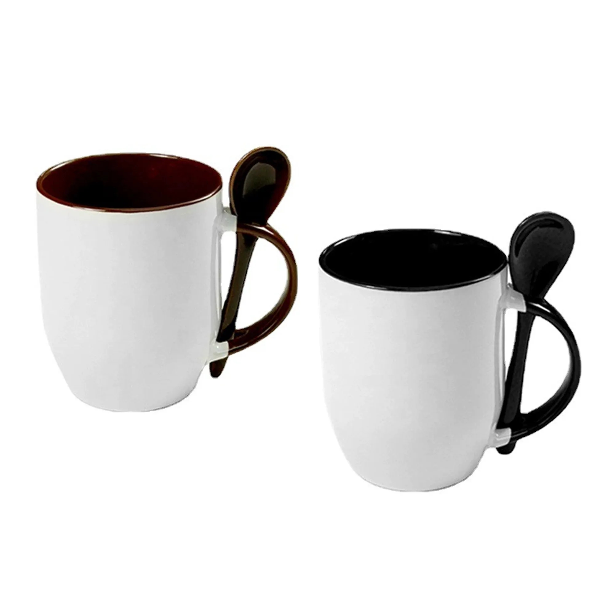12 Oz. Ceramic Coffee Mug with Spoon 4