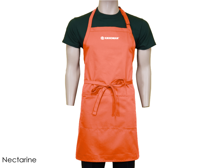 24 in. x 33 in. Spun-Polyester Adjustable Bib Apron With Pockets (Full Color Logo) 11