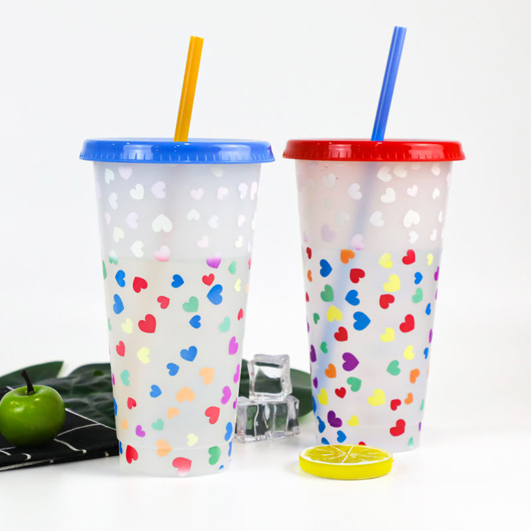 24 Oz. Color Changing Tumblers With Straw 2