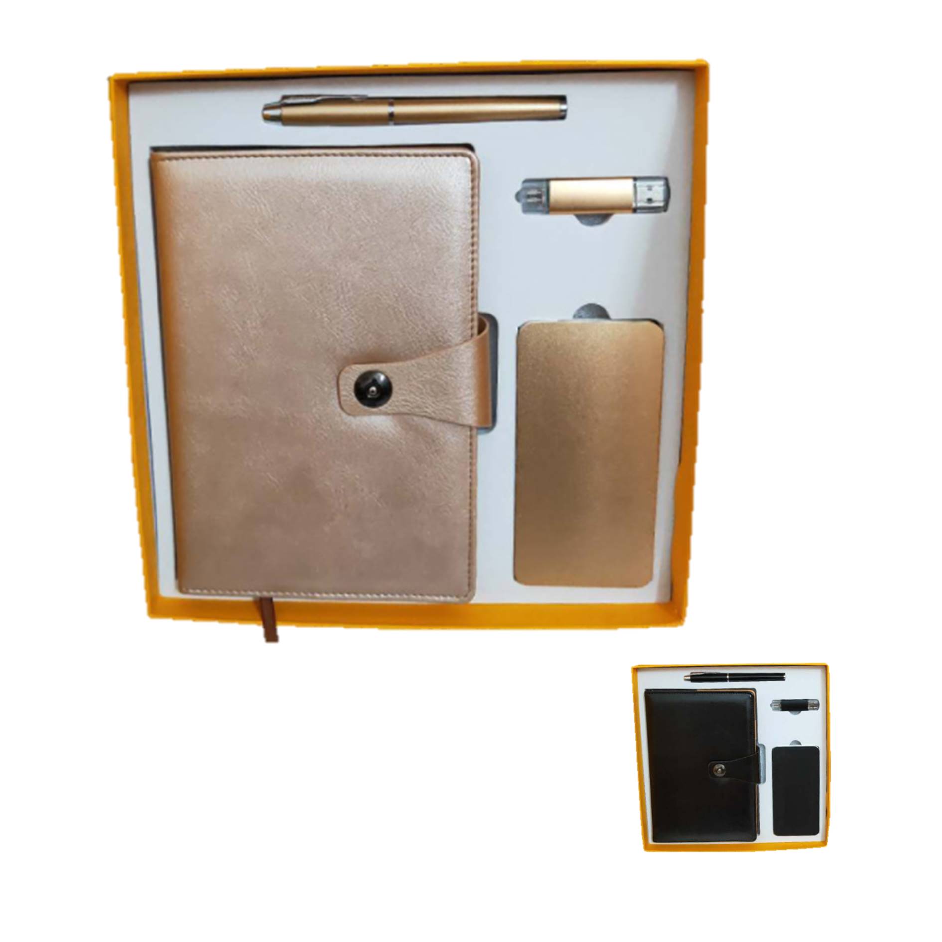 Business Gift Set Power Bank Usb Drive Journal With Pen 3