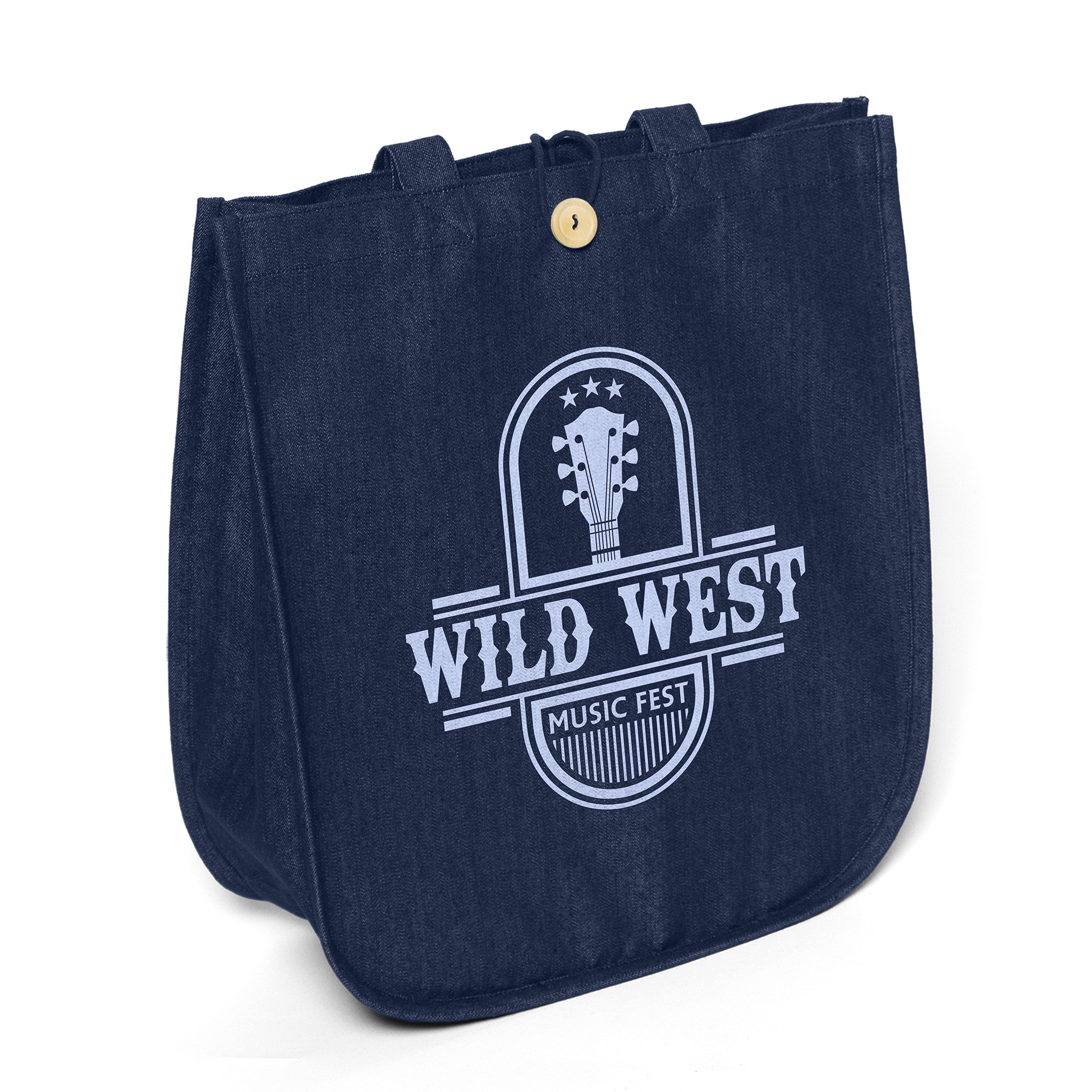 Dan™- Denim Tote - Screen Print, custom tote bag with logo imprint 4