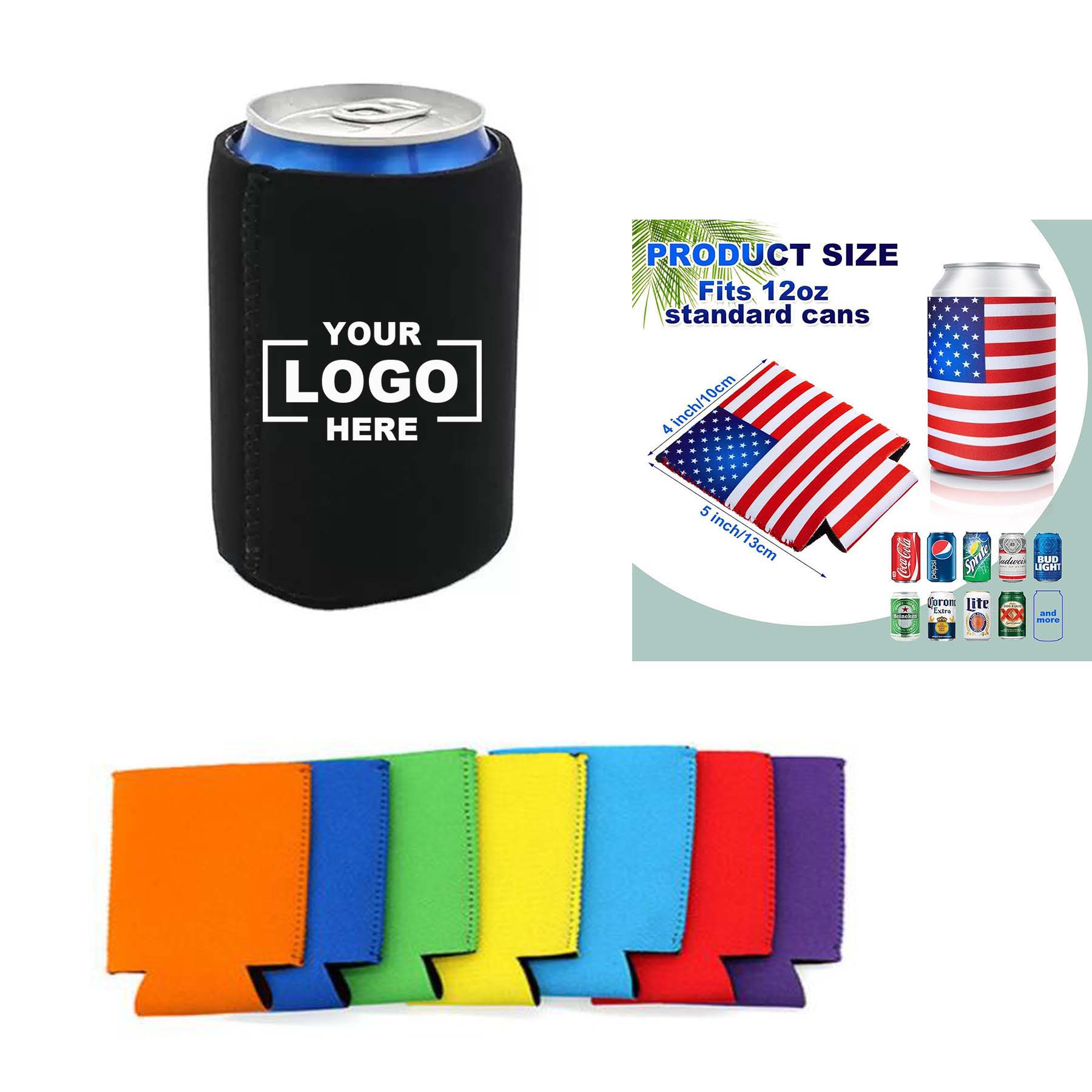 12 Oz Insulated Can Cooler Sleeve 2