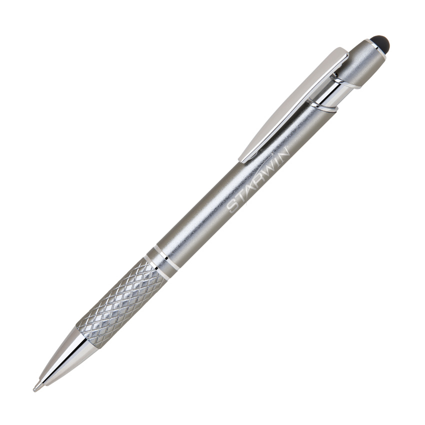Stylus-456 Promotional Stylus Pens with Etched Grip 6