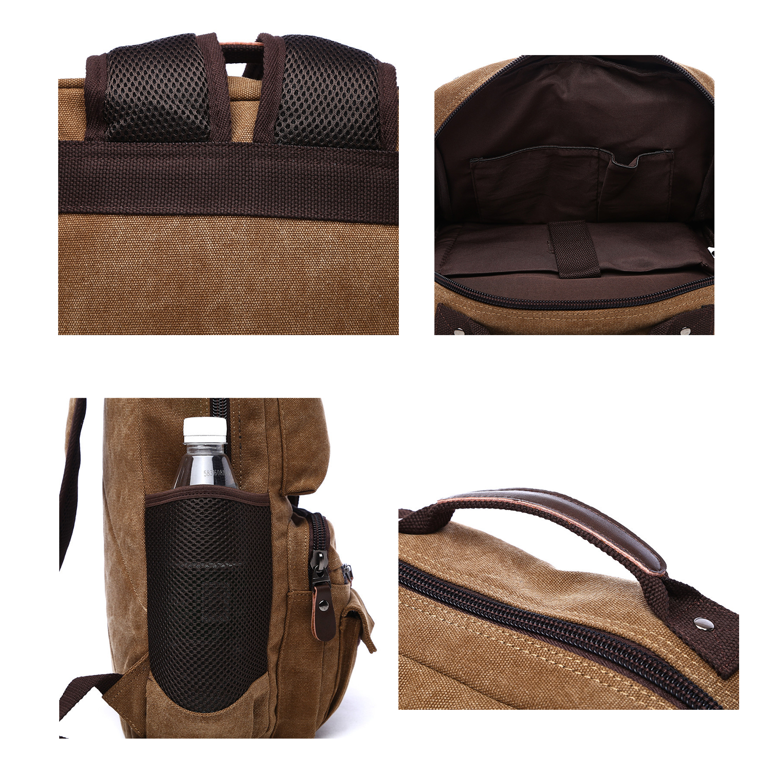 Vintage Canvas Laptop Backpacks 5