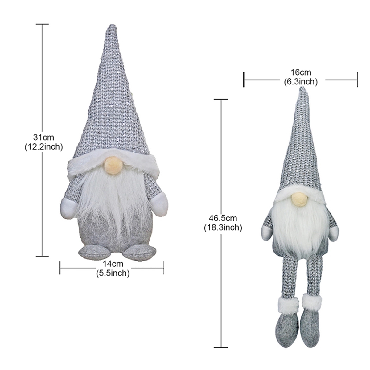 Christmas Plush Gnome Swedish Tomte Faceless Doll Home Decor 1