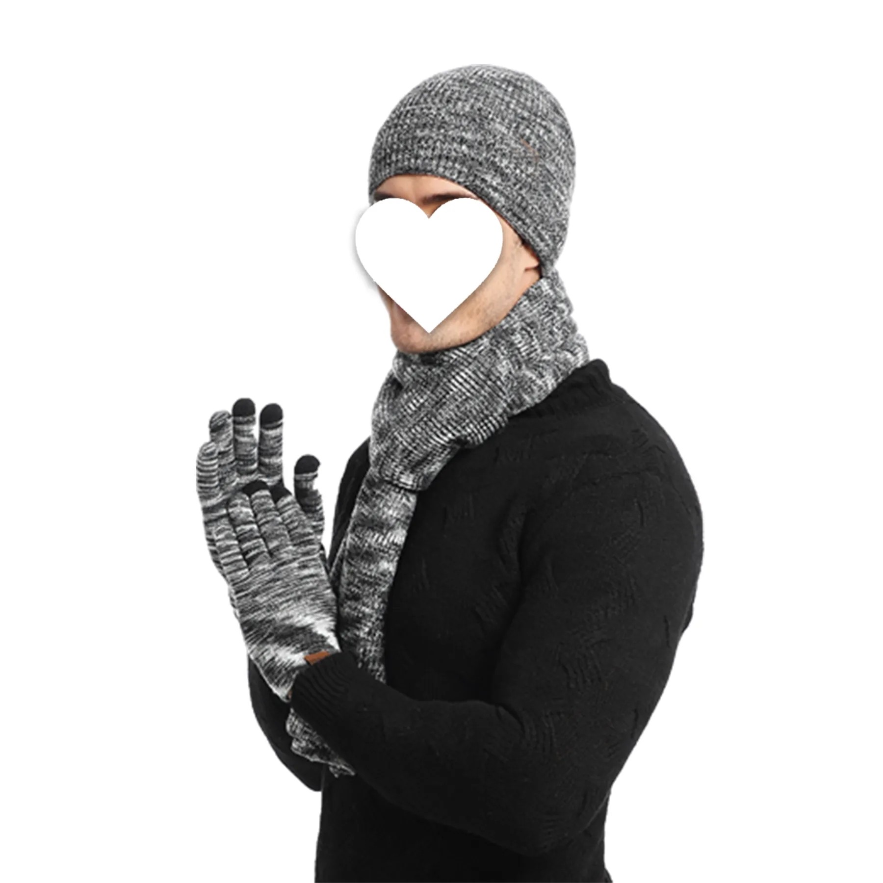Winter Knitted Hat Set 2