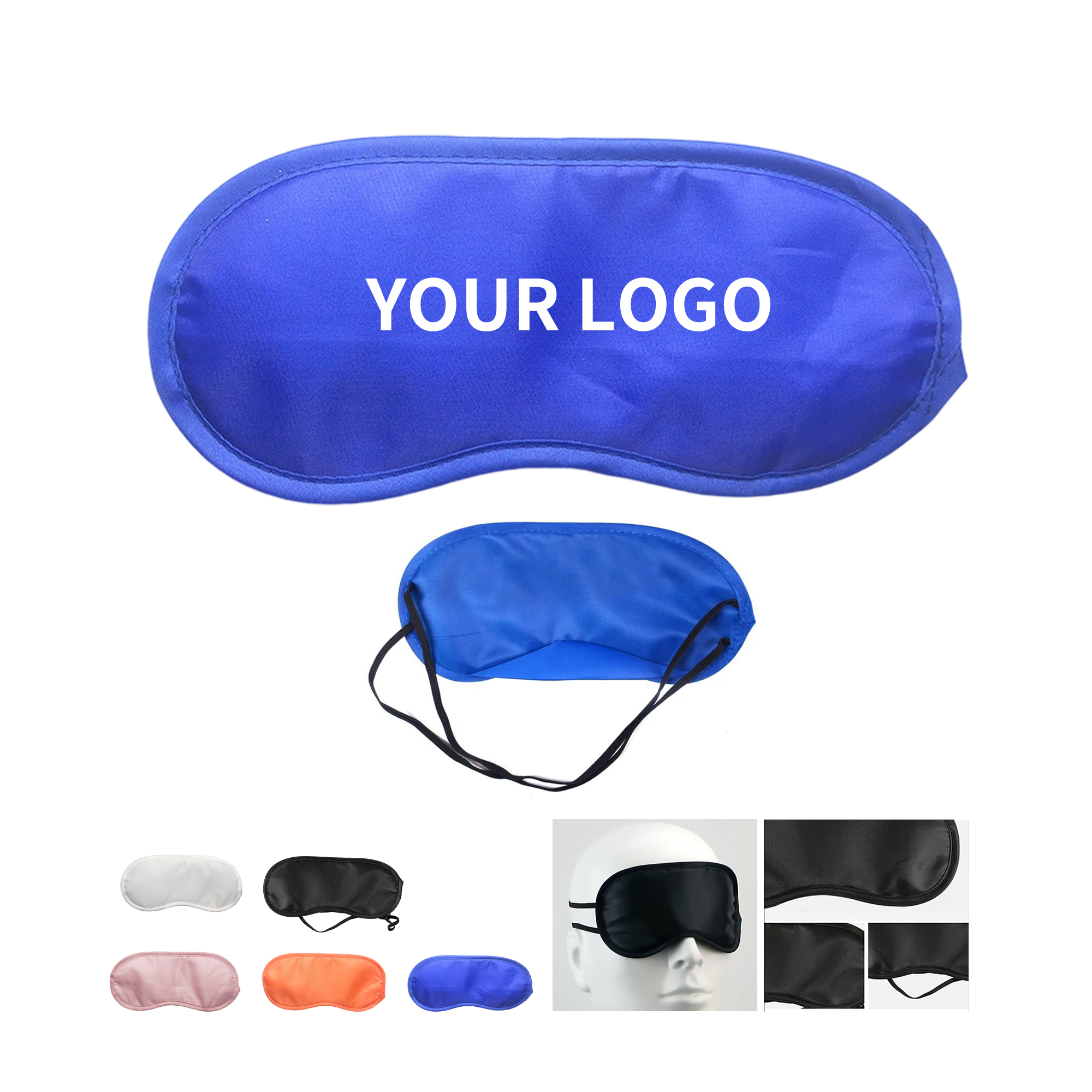 Polyester Sleeping Eye Mask With Elastic Strap For Travel And Rest 2