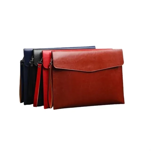 Stylish Business Tote - Water-Resistant Faux Leather 12