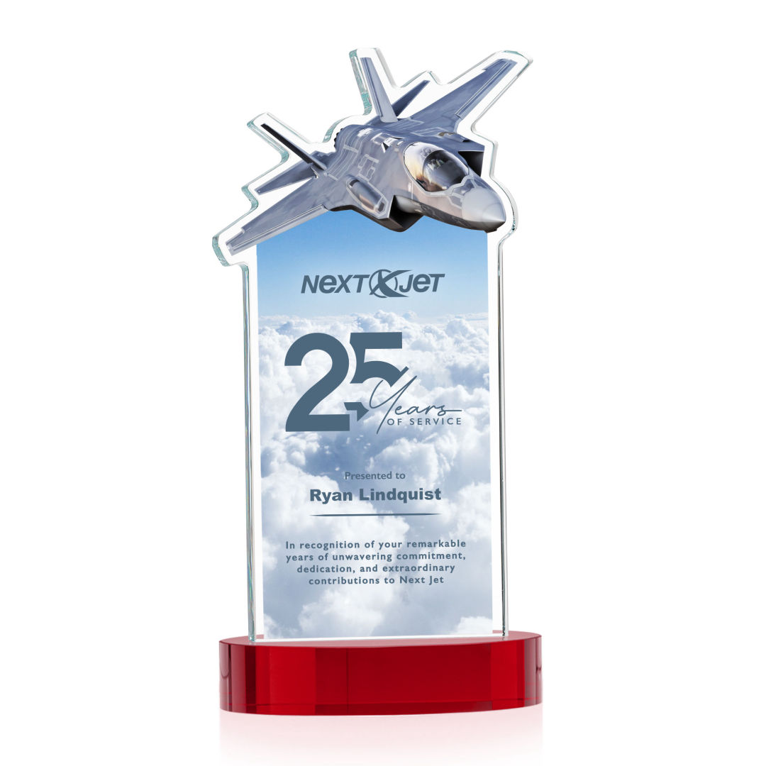 Top Gun VividPrint™ Award on Alberton Base - Red 2