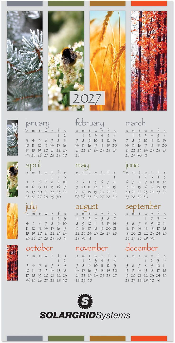 FOUR SEASONS Z-FOLD CALENDAR