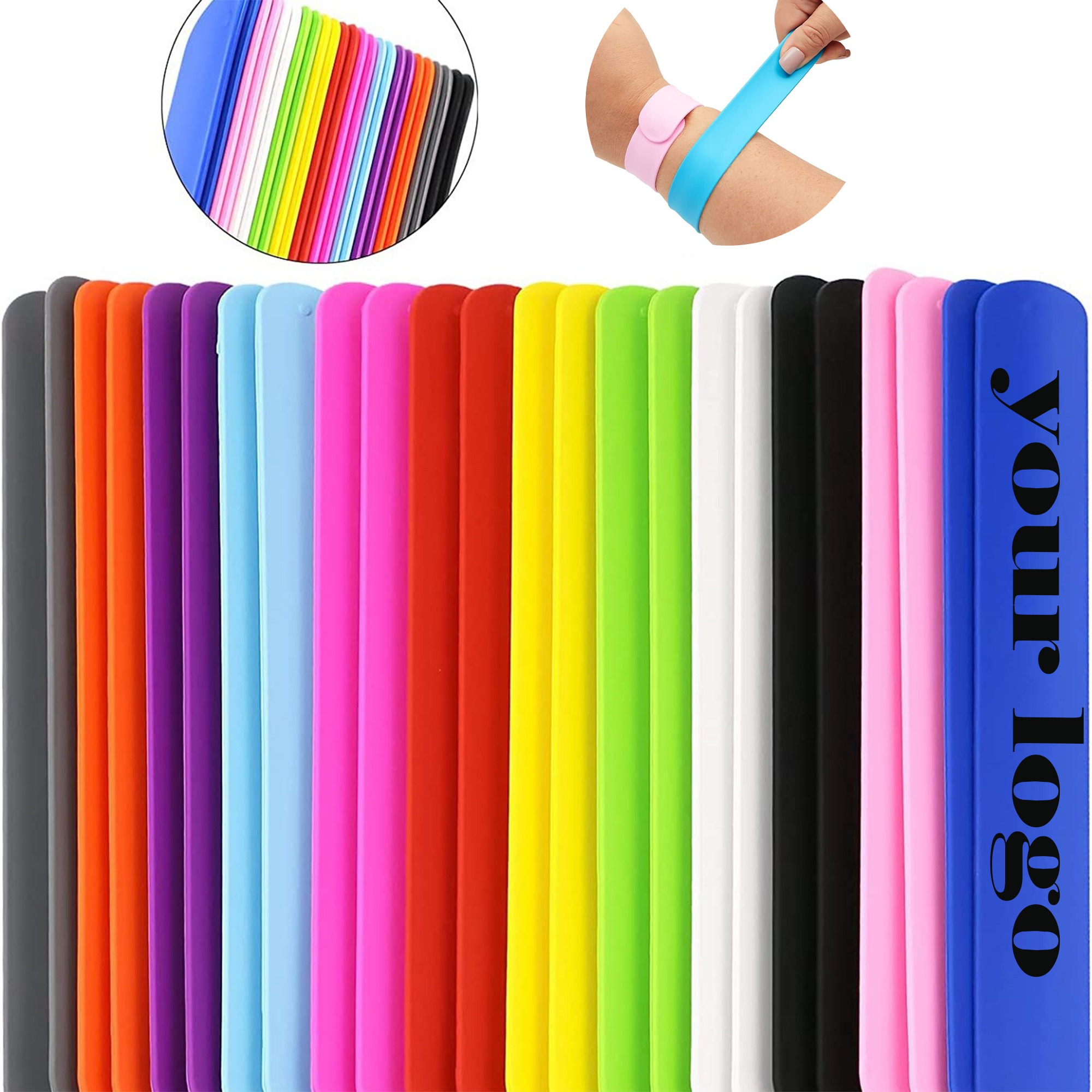 Silicone Flip Slap Bracelet MOQ50 3