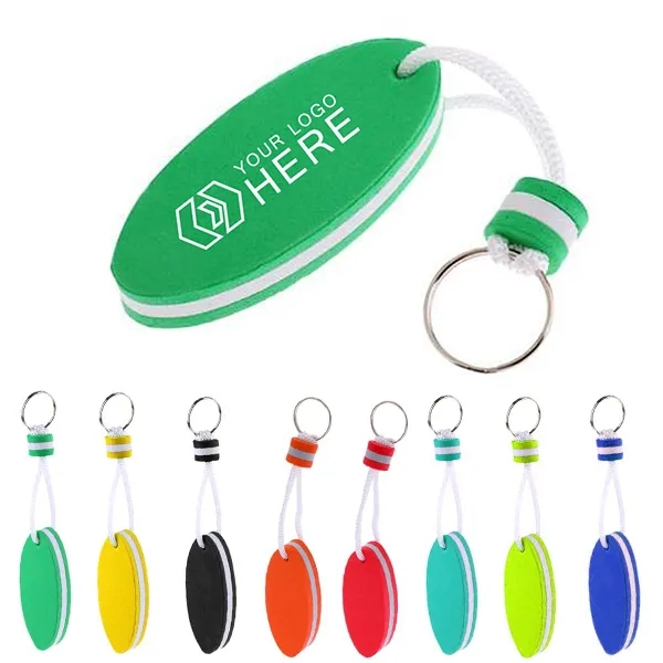 Oval Shaped Eva Foam Floating Keytag 1