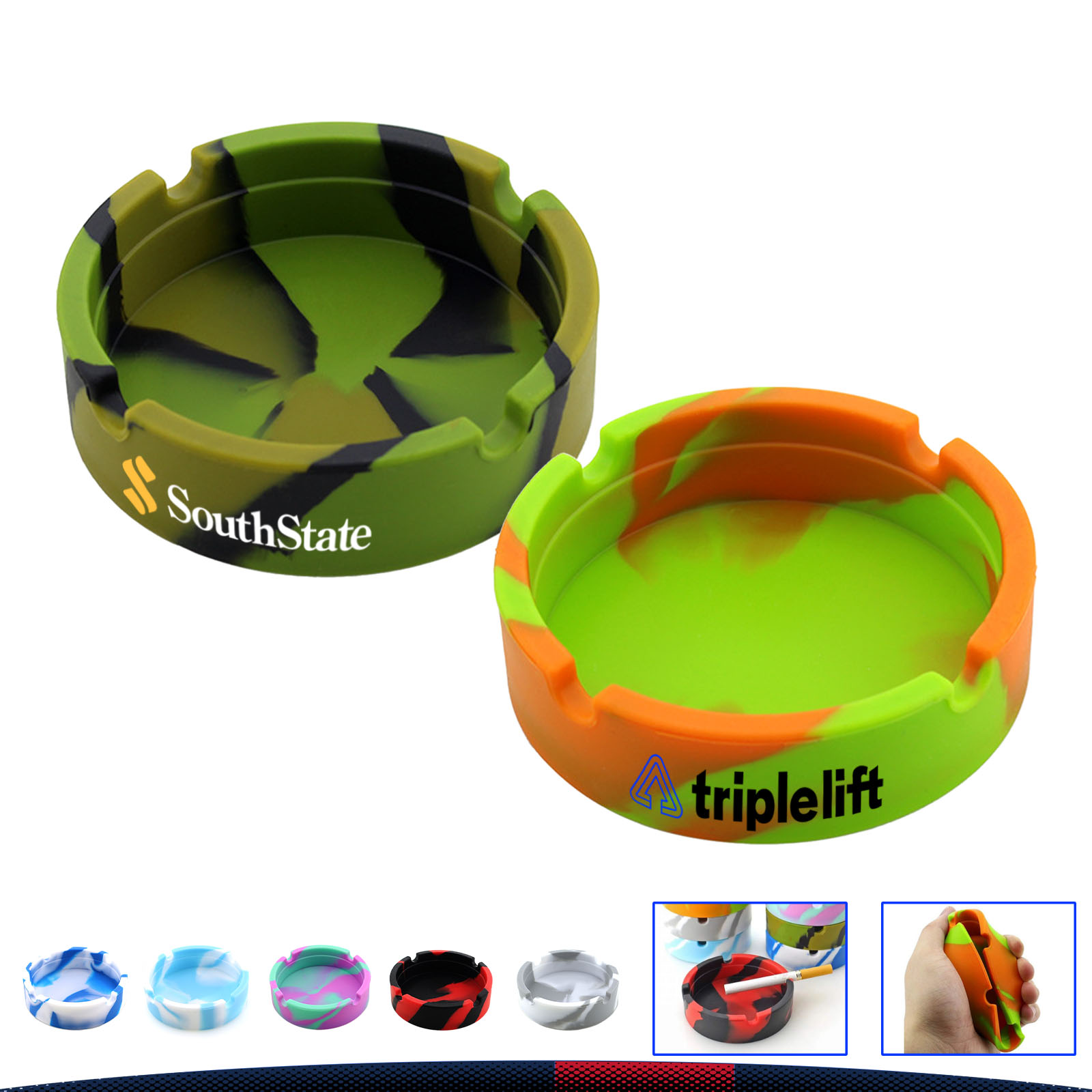 Round Camouflage Ashtray 7