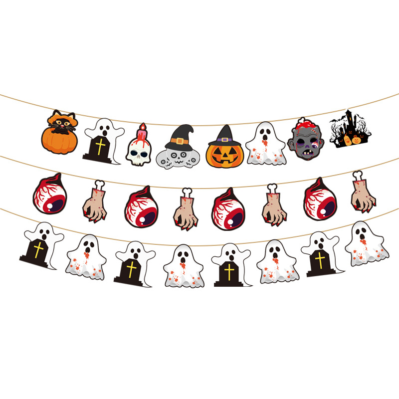 Halloween Hanging Ghost Garland – Cute Party Decoration for Kids 5