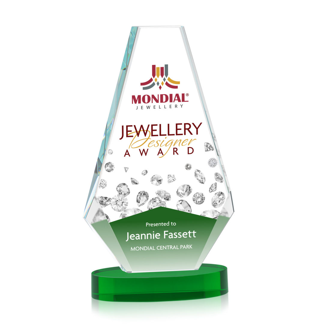 Kingsley VividPrint™ Award on Alberton Base - Green 1