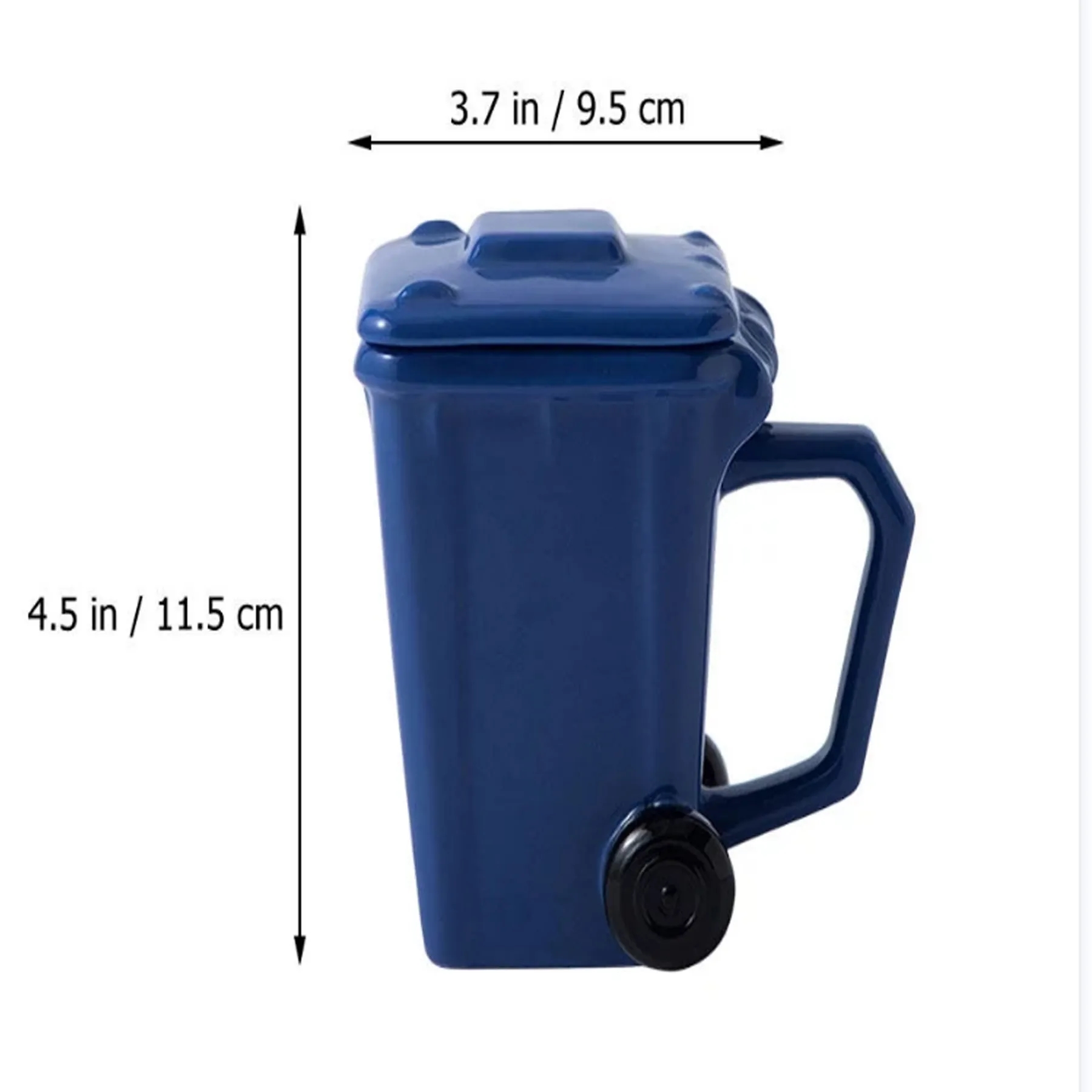 Trash Can Ceramic Funny Tea Bin 3
