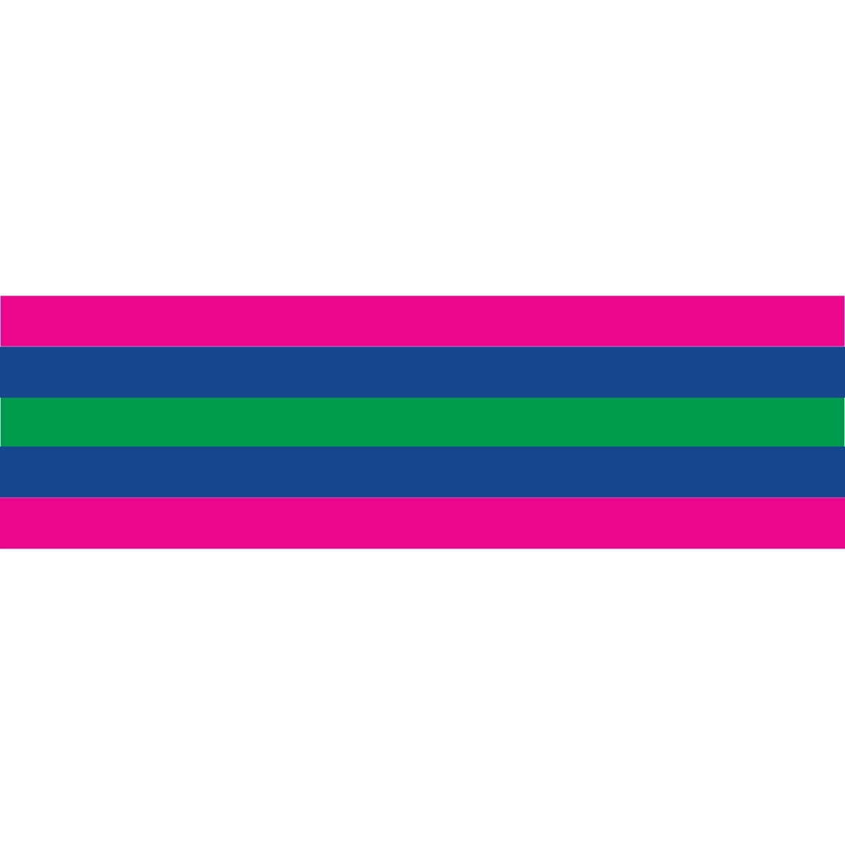 Trigender Window Decals 3" x 10" 1