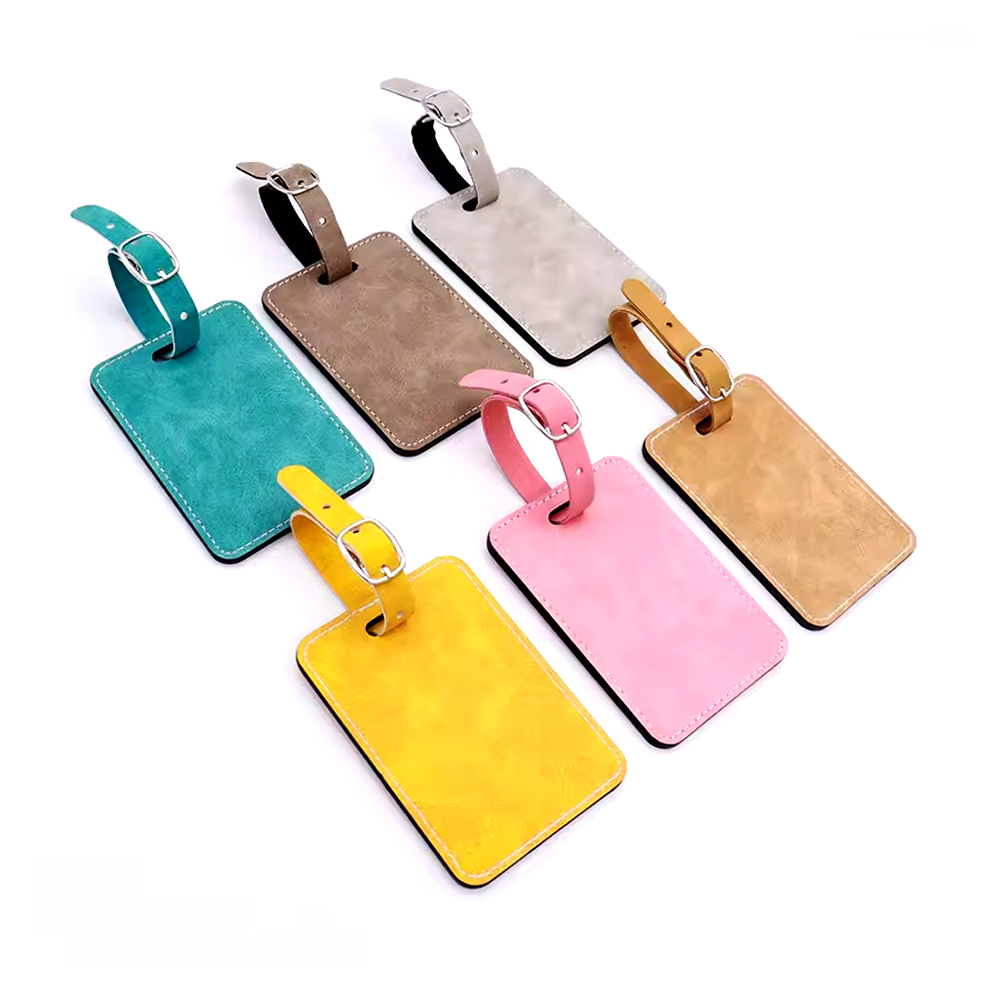 Custom Sublimation Leatherette Luggage Tag 5