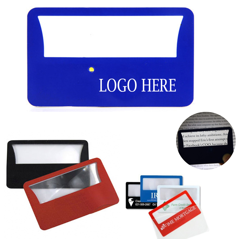 Credit Card Size LED Light Slim Magnifier 2