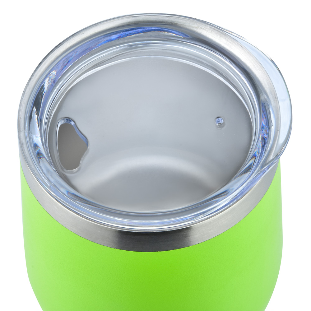 12oz. Stainless Steel Stemless Wine Tumbler with Sipping Lid 14
