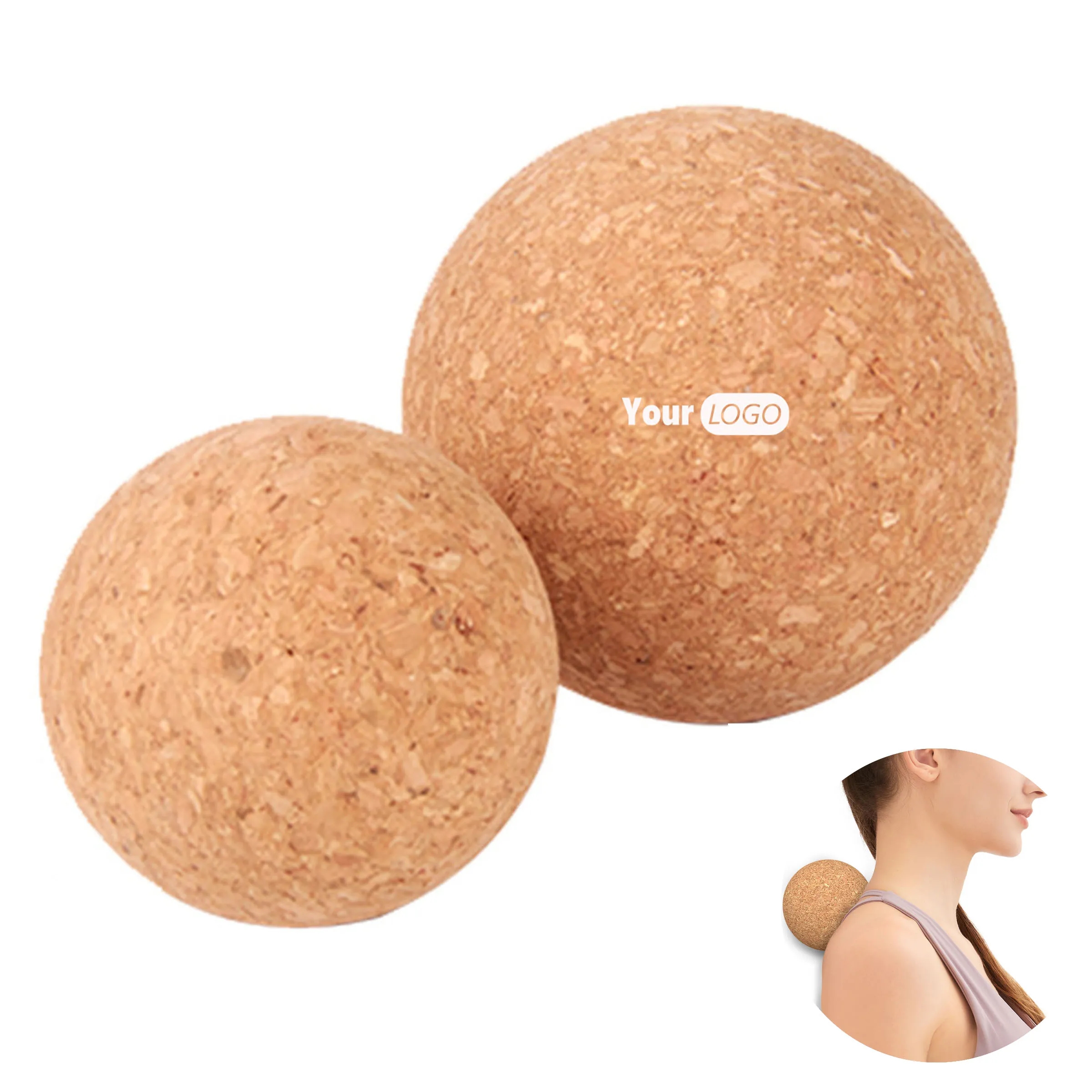 Cork Portable Massage Fitness Yoga Ball 2