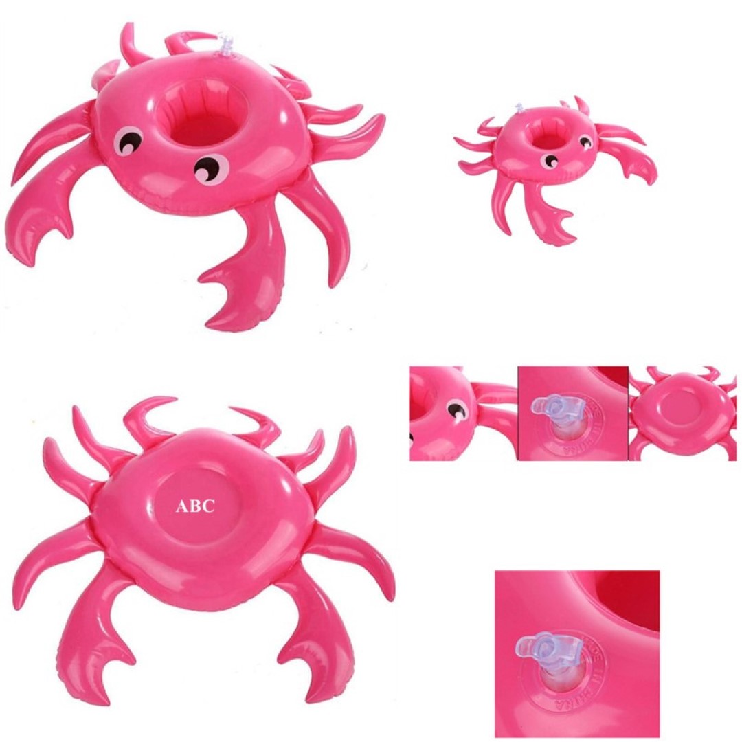 Inflatable Crab Drink Cup Holder 1