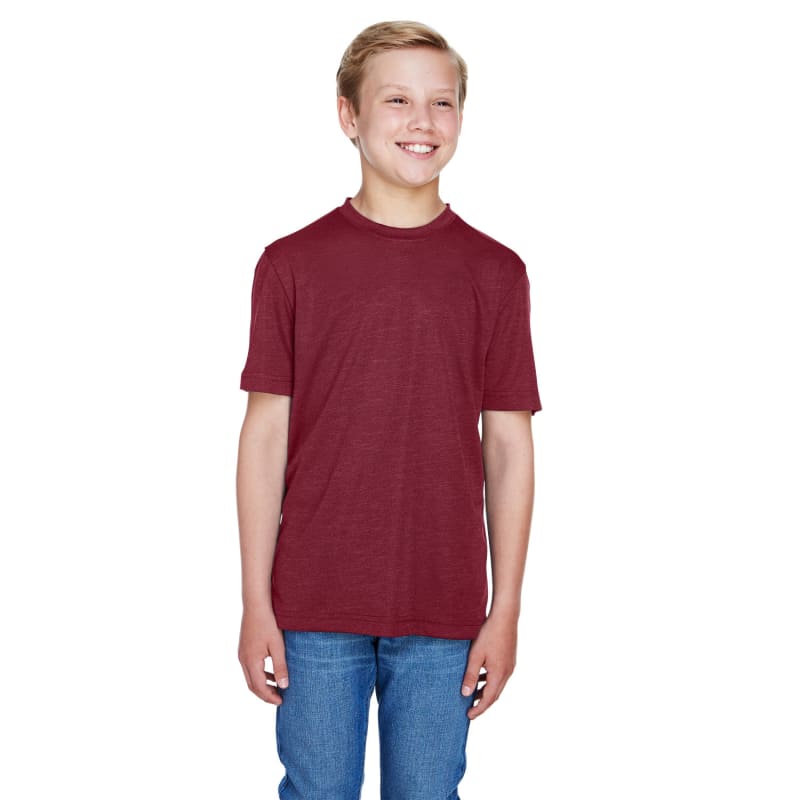 Team 365 Youth Sonic Heather Performance T-Shirt 26
