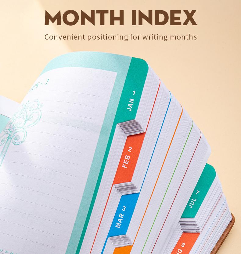 2026 A5 Daily Planner Notebook with Pocket PU Schedule Book Calendar 5