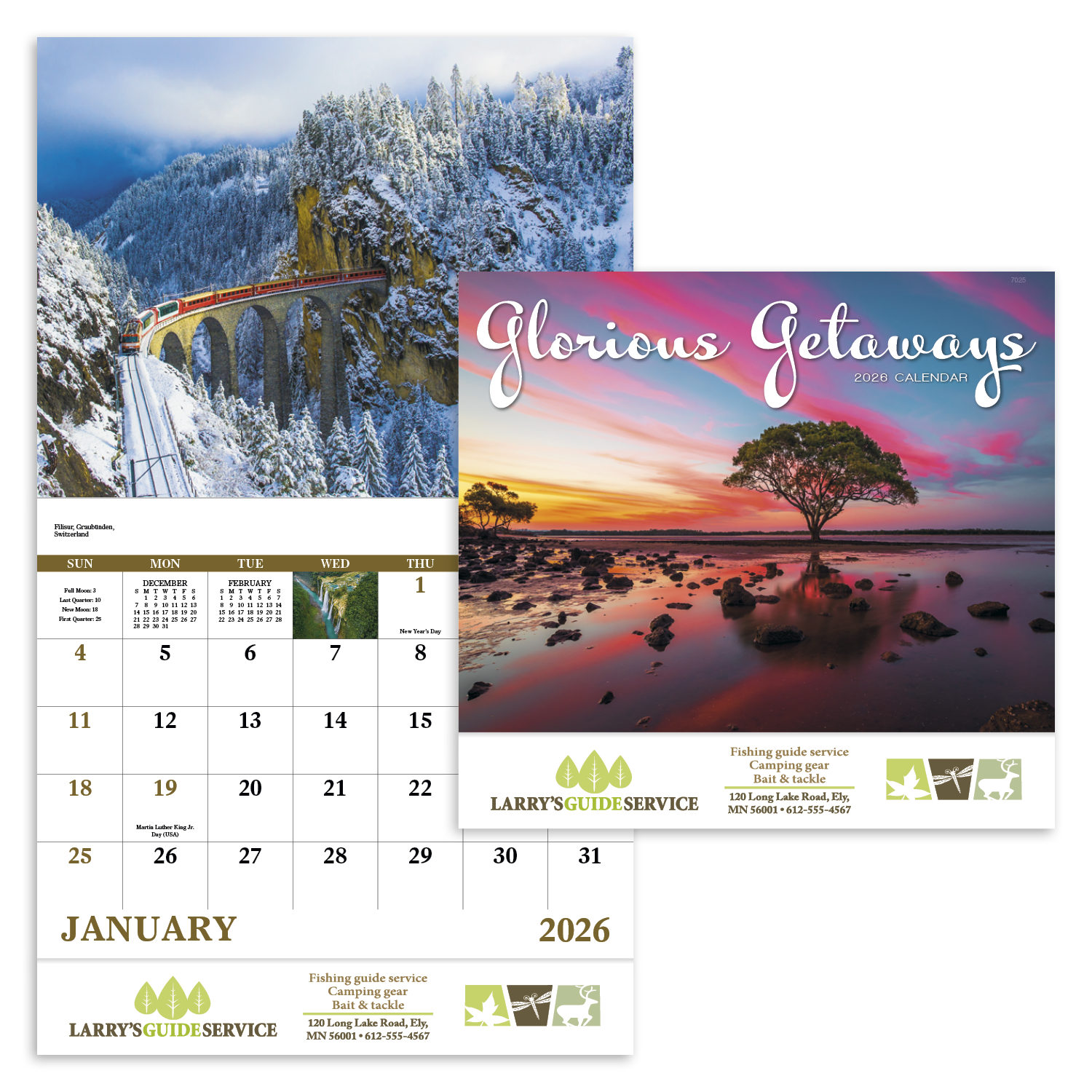 Good Value™ Glorious Getaways - Stapled Calendar 33
