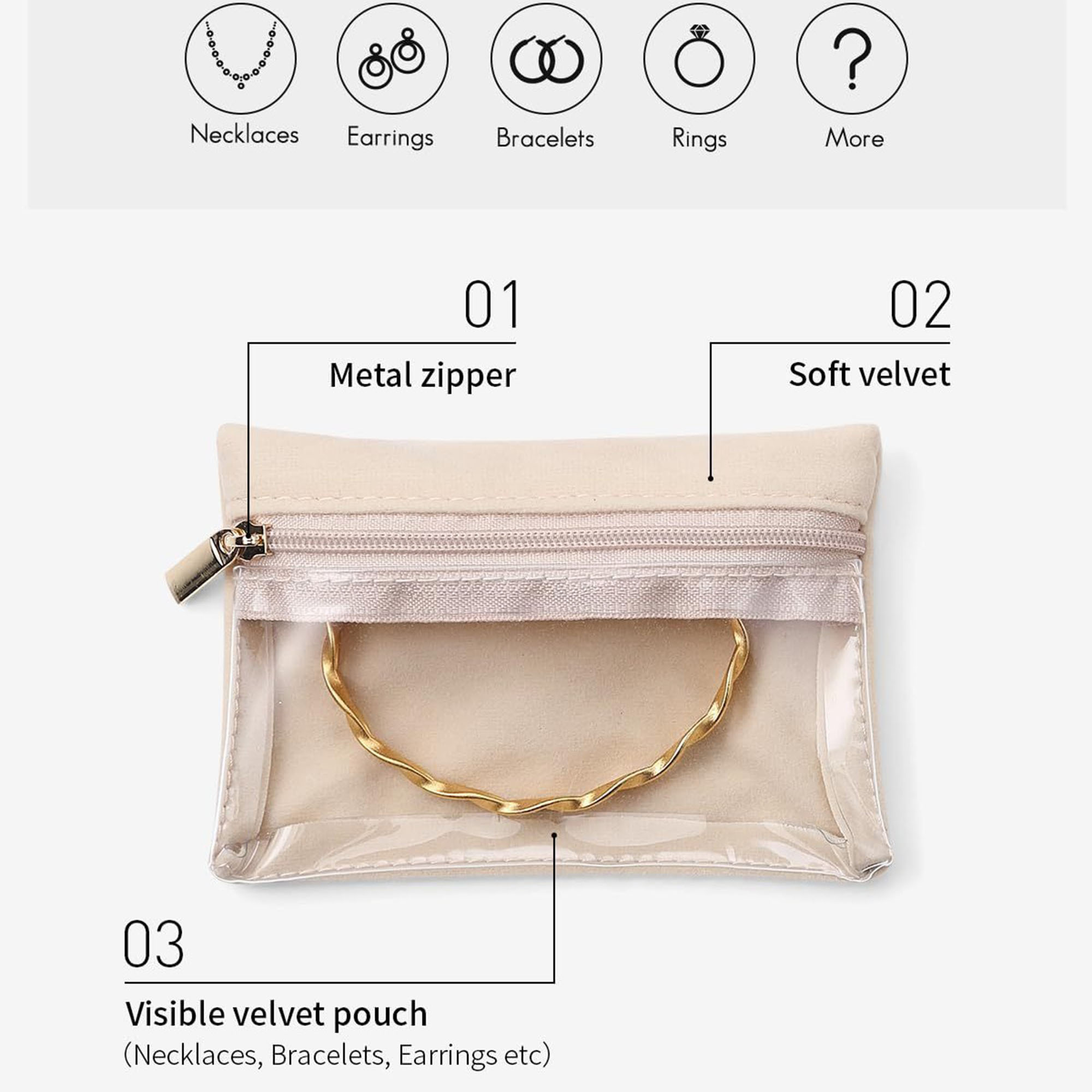 Portable Jewelry Storage Pouch 3