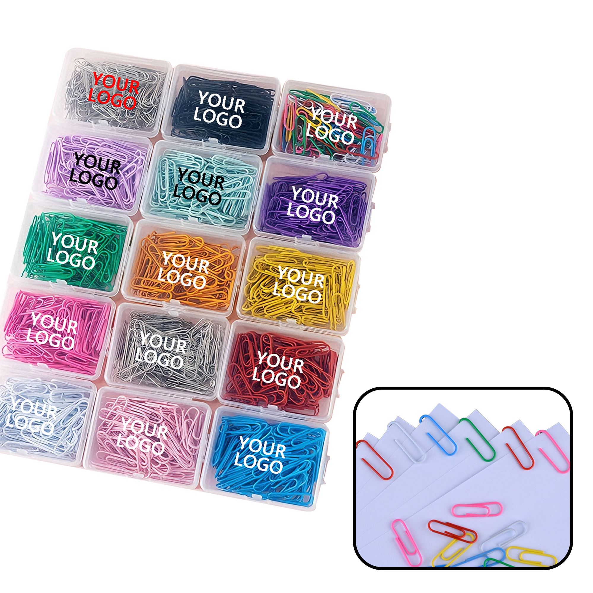 Colorful Coated Metal Document Clips 2