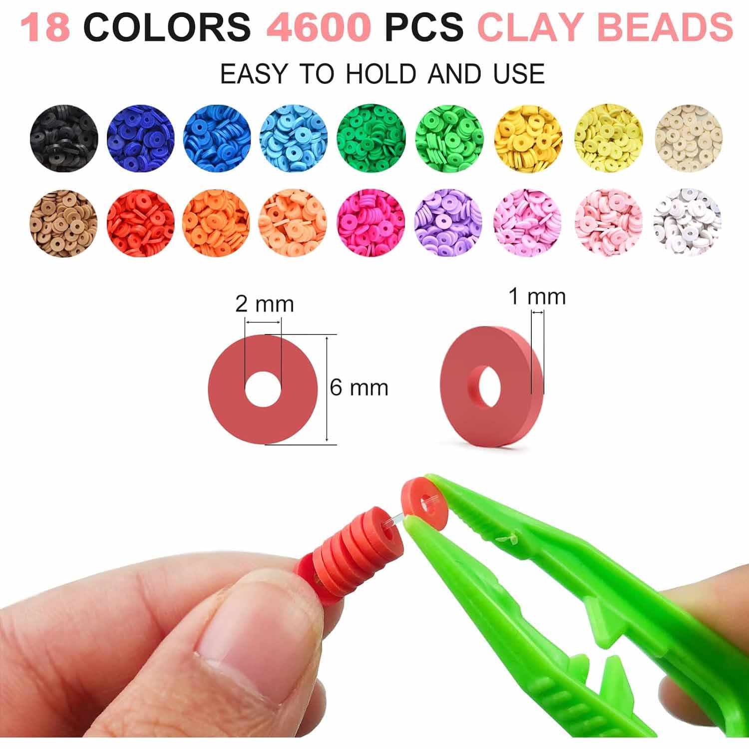 Bohemian DIY soft pottery beads accessories string bracelet 3