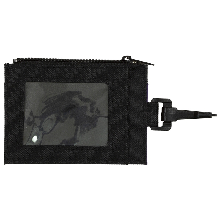 "The Regent" ID Holder with Zipper Wallet and Plastic Carabiner 5