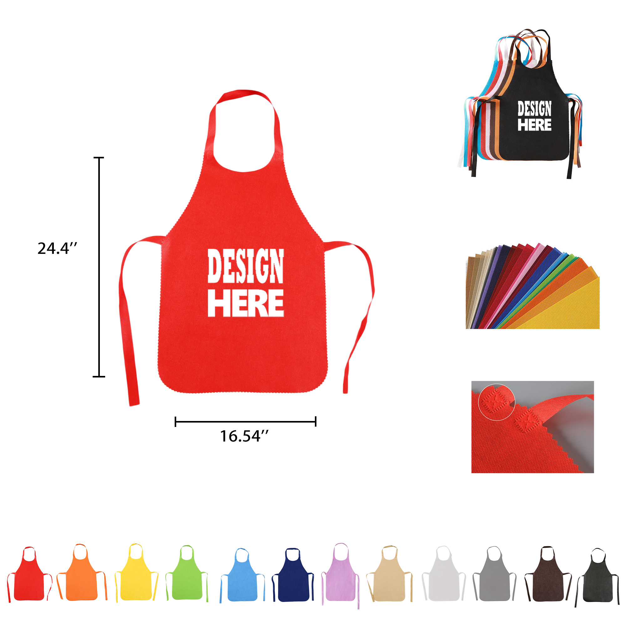 Disposable Non-Woven Apron MOQ 100 3