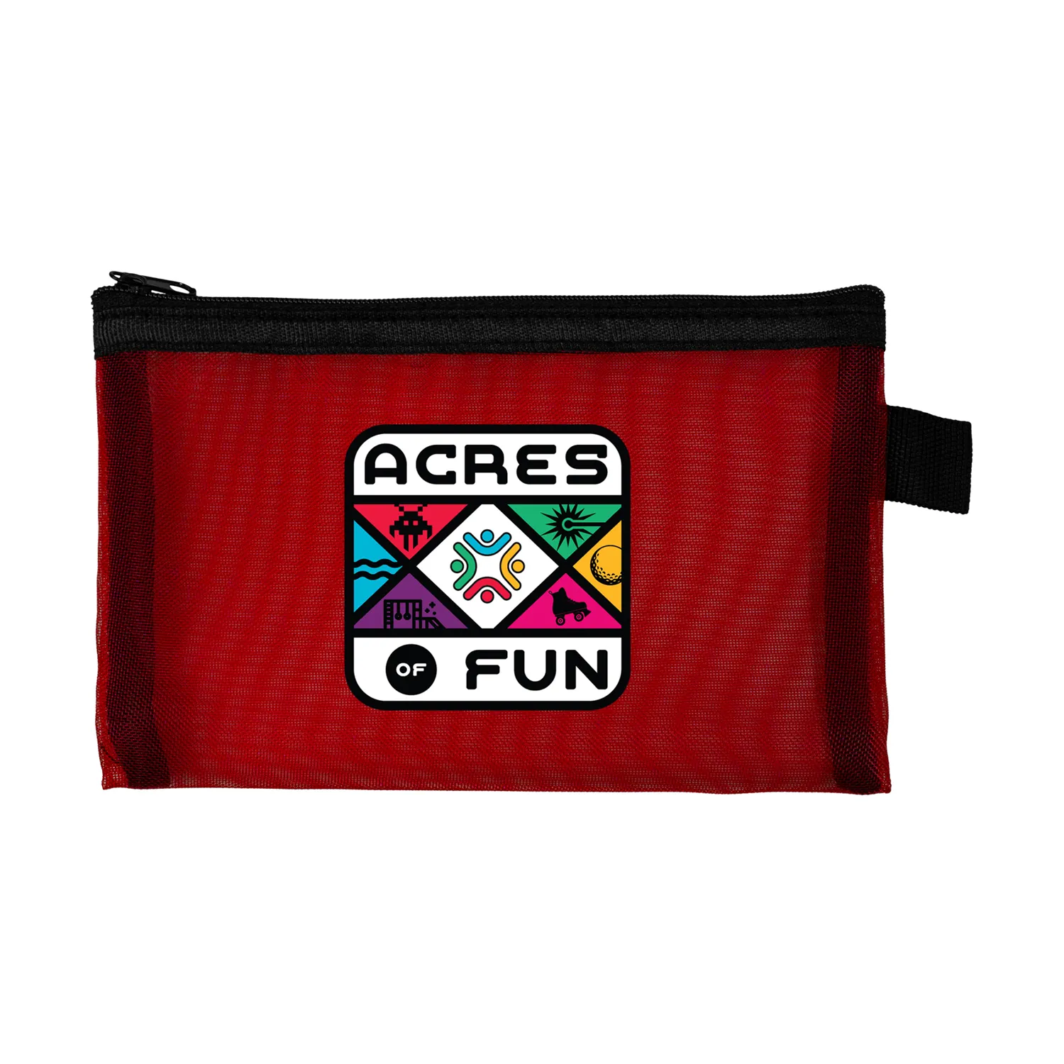 Large Recycled Mesh Zip Pouch 11