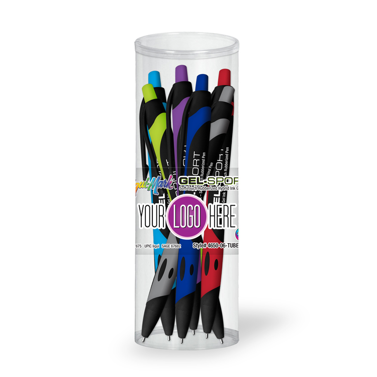 Gel Sport Soft Touch - 6 Pack Tube Set with Full Color Decal 2