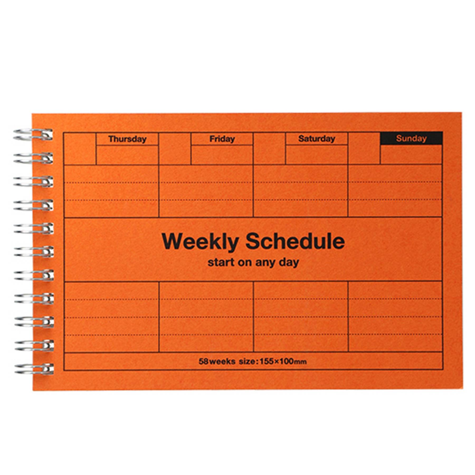 Weekly Schedule Notebook Paper Handbook For Office Matters 3