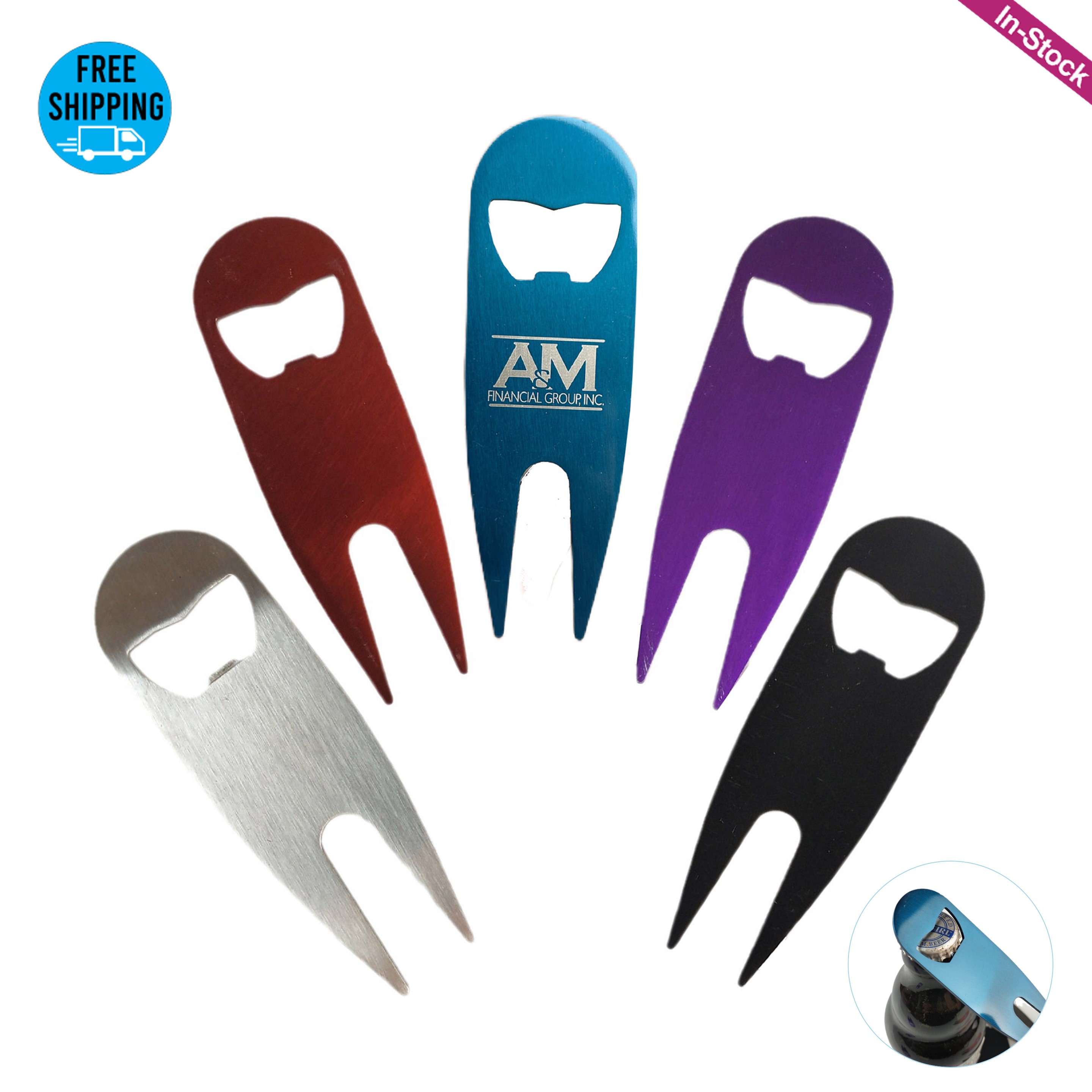 Stainless Steel Divot Tool With Bottle Opener 2