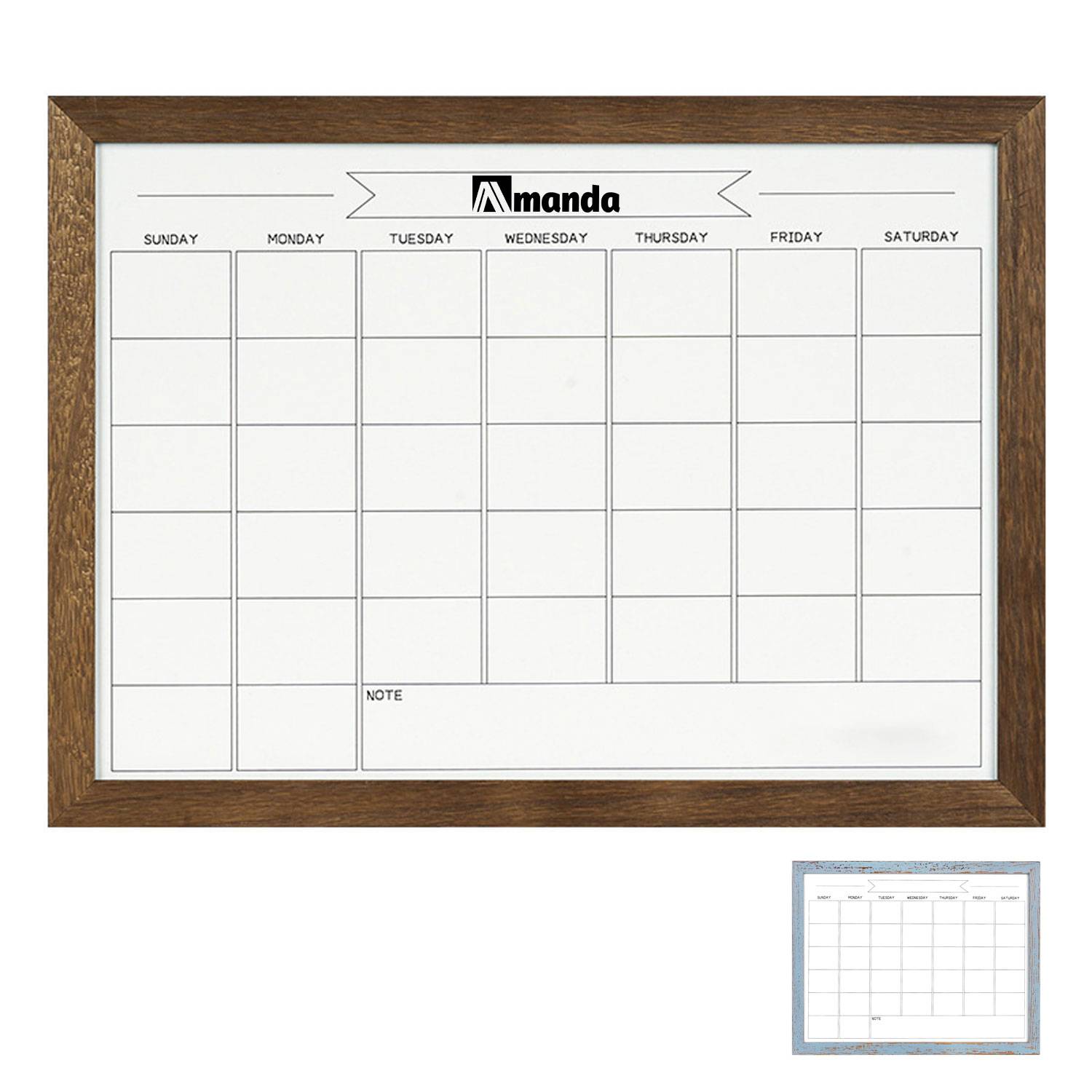 Custom Monthly Planning Magnetic Whiteboard 2