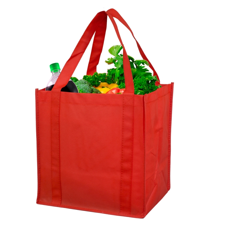 12-1/2"W x 13"H x 8"Gusset - "MEGA" Grocery Shopping Tote Bag 9