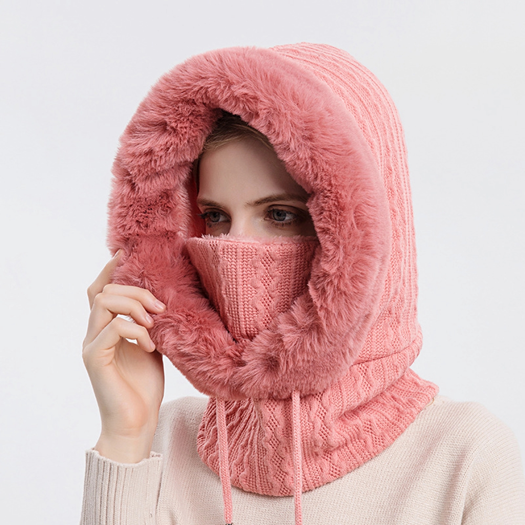 Winter Cycling Cap Unisex Windproof Ski Hat 8