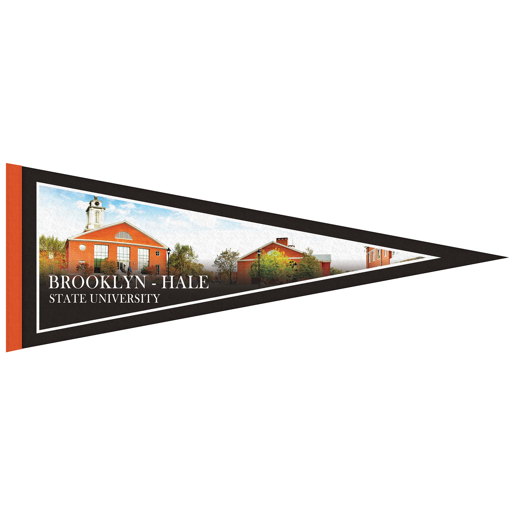 9" x 24" Digitally Printed Single Sided Custom Felt Pennant 10