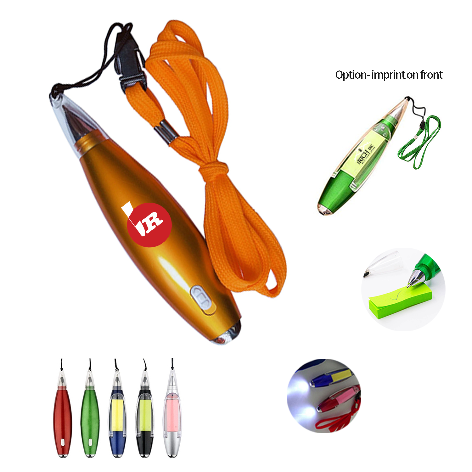 Lanyard Ballpoint Pen with Light 1