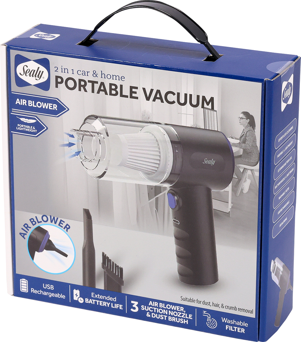 Sealy® 2-in-1 Car & Home Portable Vacuum 5