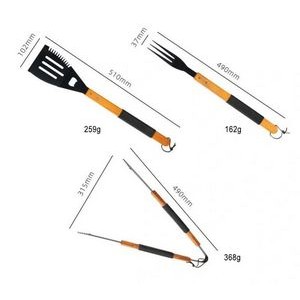 Wood Non-Stick Grilling Tool Set 1