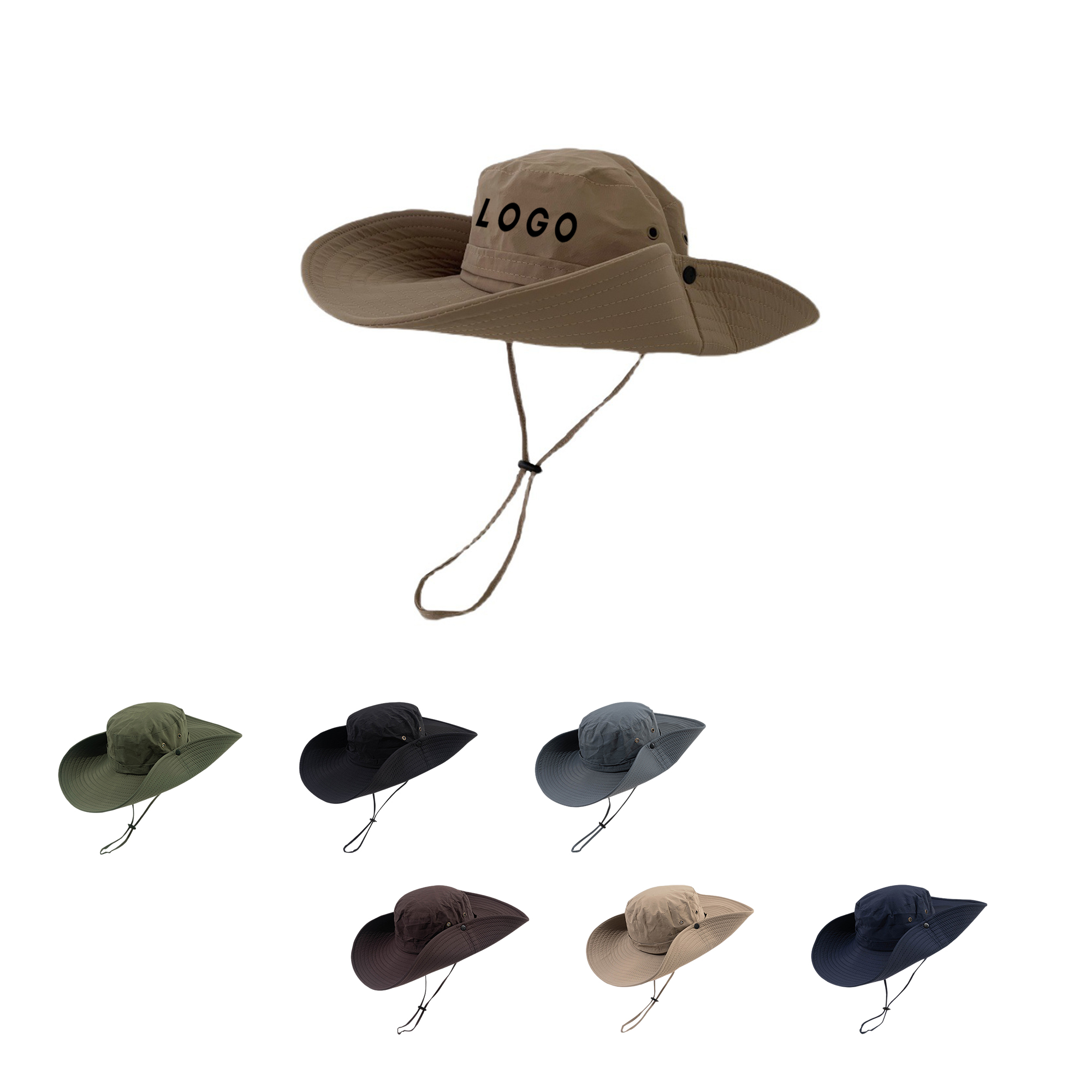 Outdoor Sun Protection Bucket Hat with UV Resistance 2