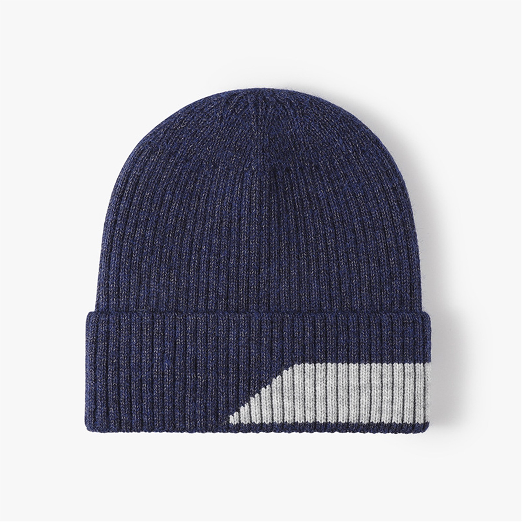 Winter Fleece Lined Beanie with Matching Color 4