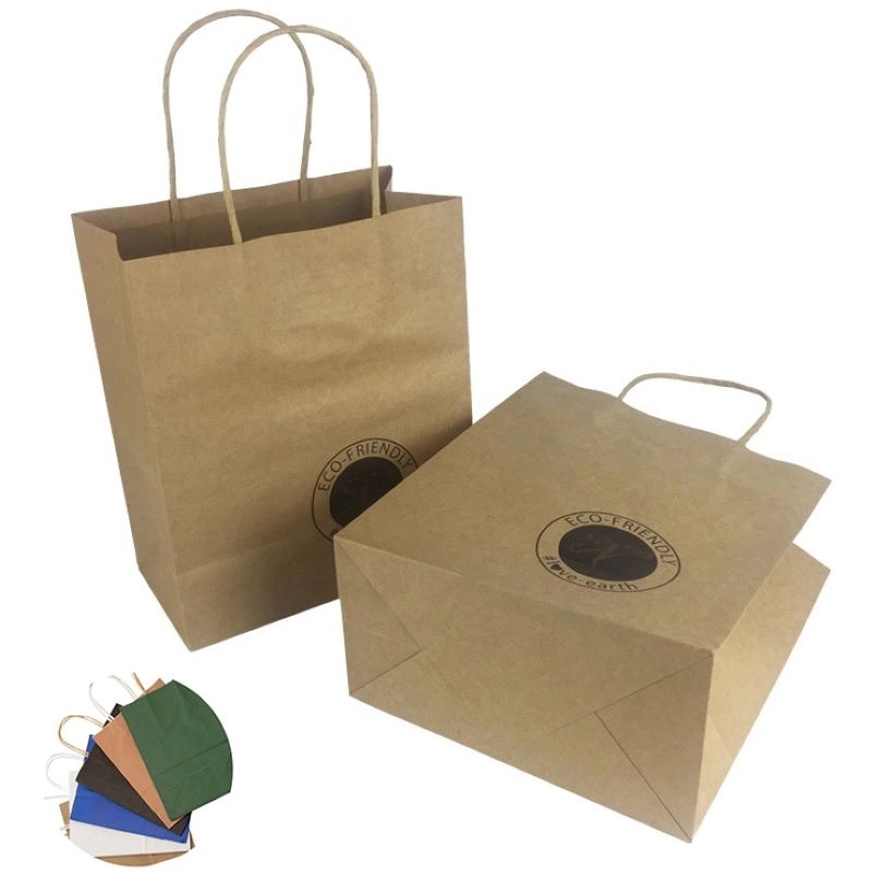 Kraft Paper Brown Shopping Tote Bag 2