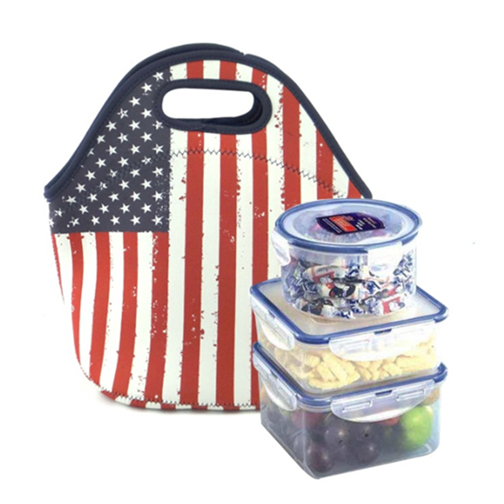 Bling Neoprene Lunch Tote Bag 4