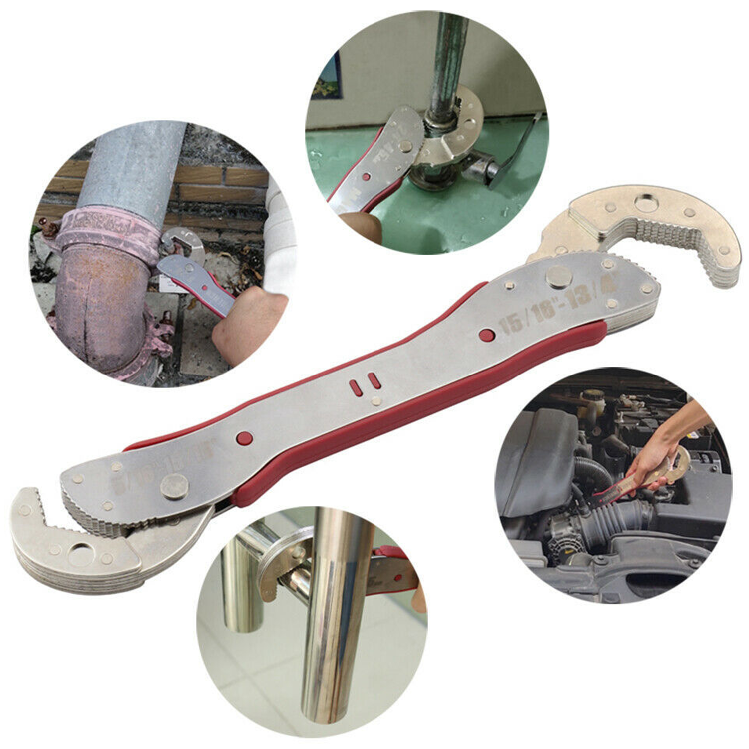 Multi-function Adjustable Auto-Ratcheting Gear Wrench 4